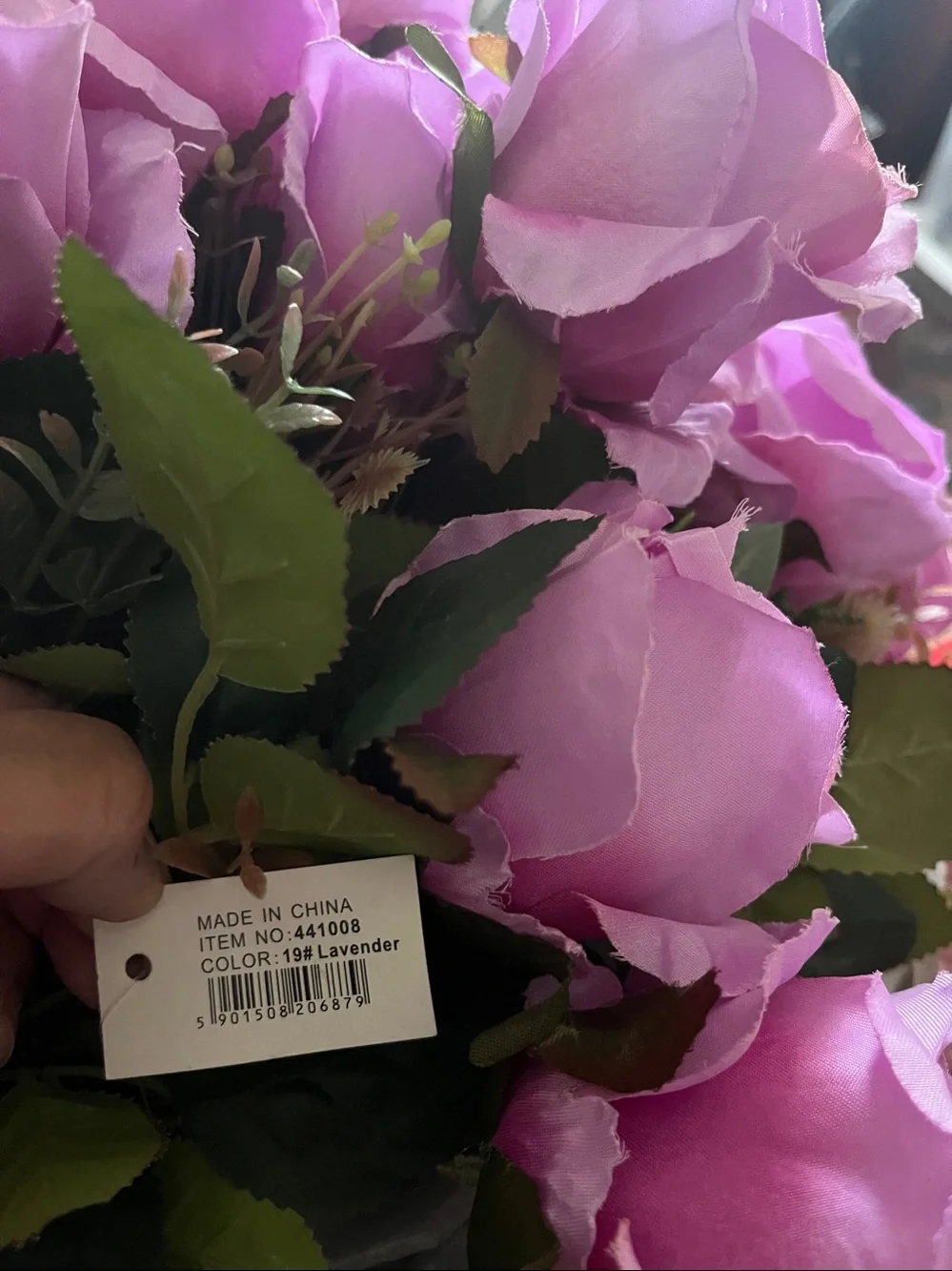 Artificial Lavender Faux Rose Bundle